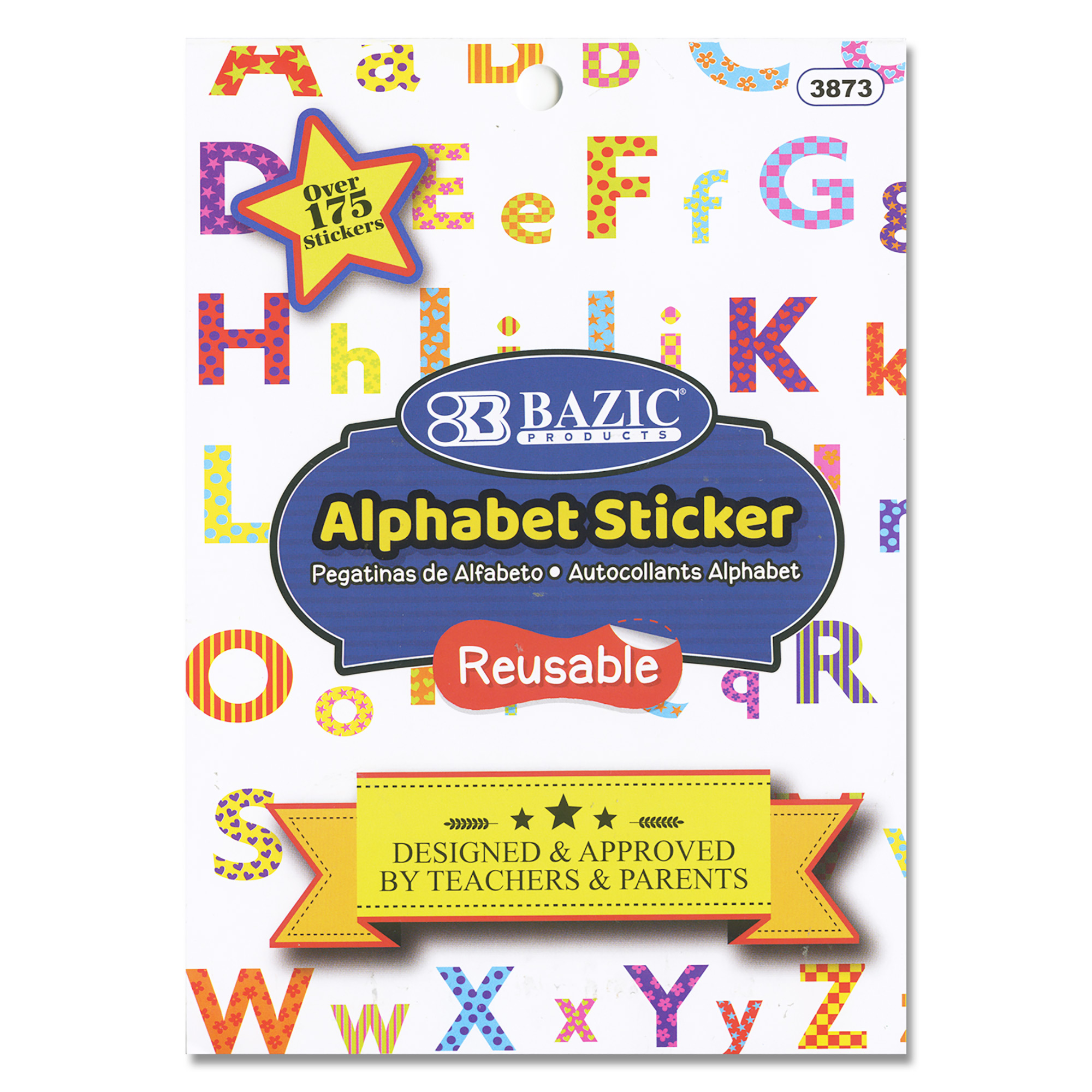 Colorbok Sticky Alpha Stax Magazine and Damask Alphabet Stickers