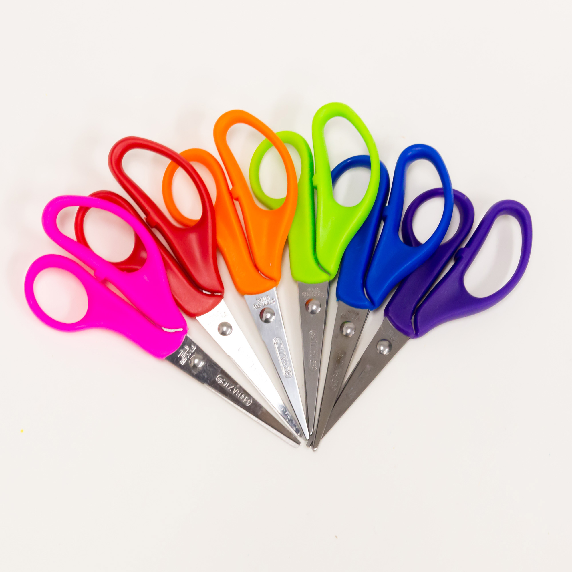 Bazic Office Scissors Pastel Color 8 Stainless Steel Box - 24 Units @ per Unit