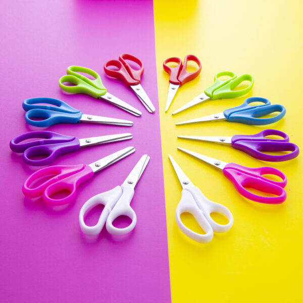 Kids Scissors 5-Inch Blunt Scissors Safety Scissors 4 Pack Kid Scissors  Right an