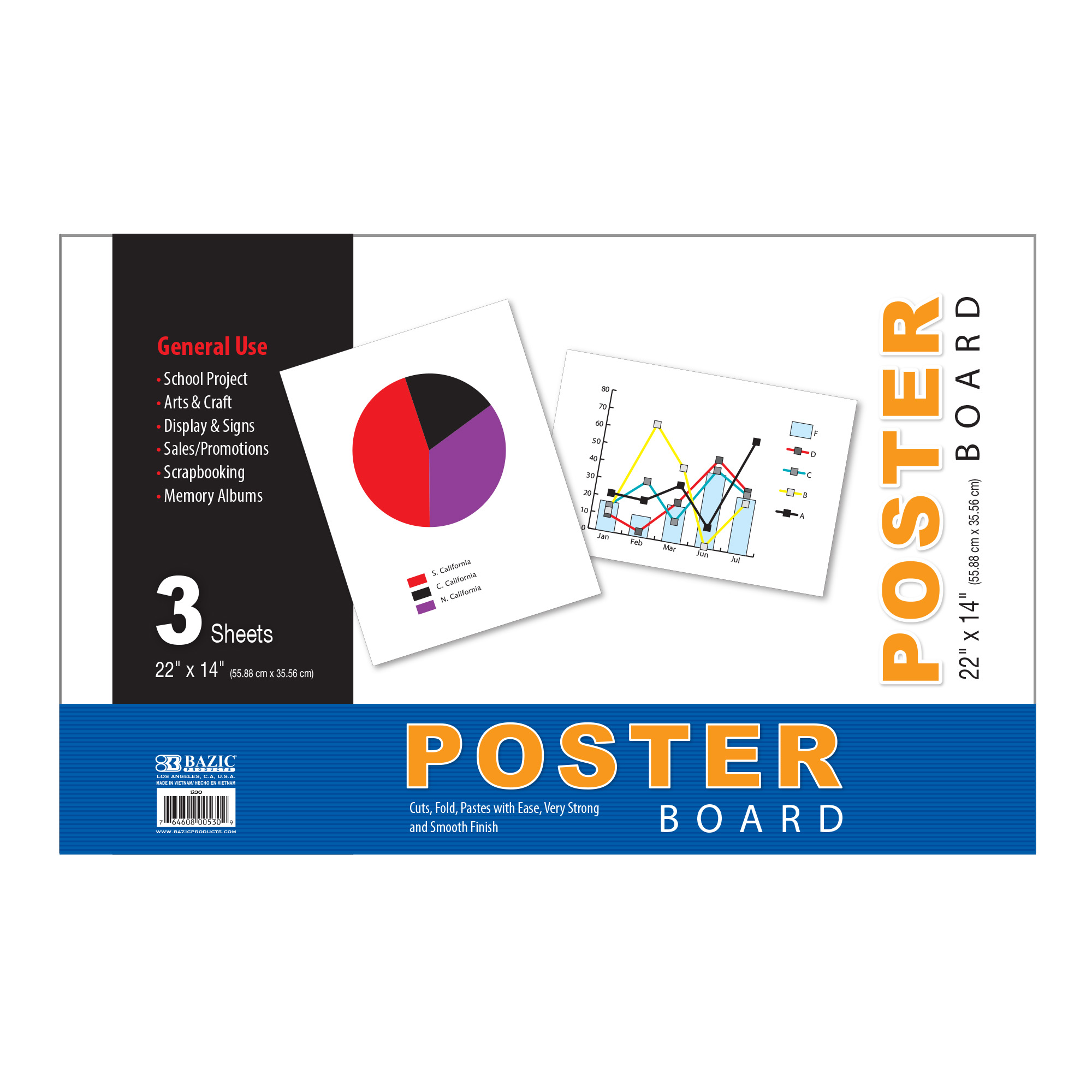 28060 POSTER BOARD 4PLY WHITE 25 SHEETS - Factory Select
