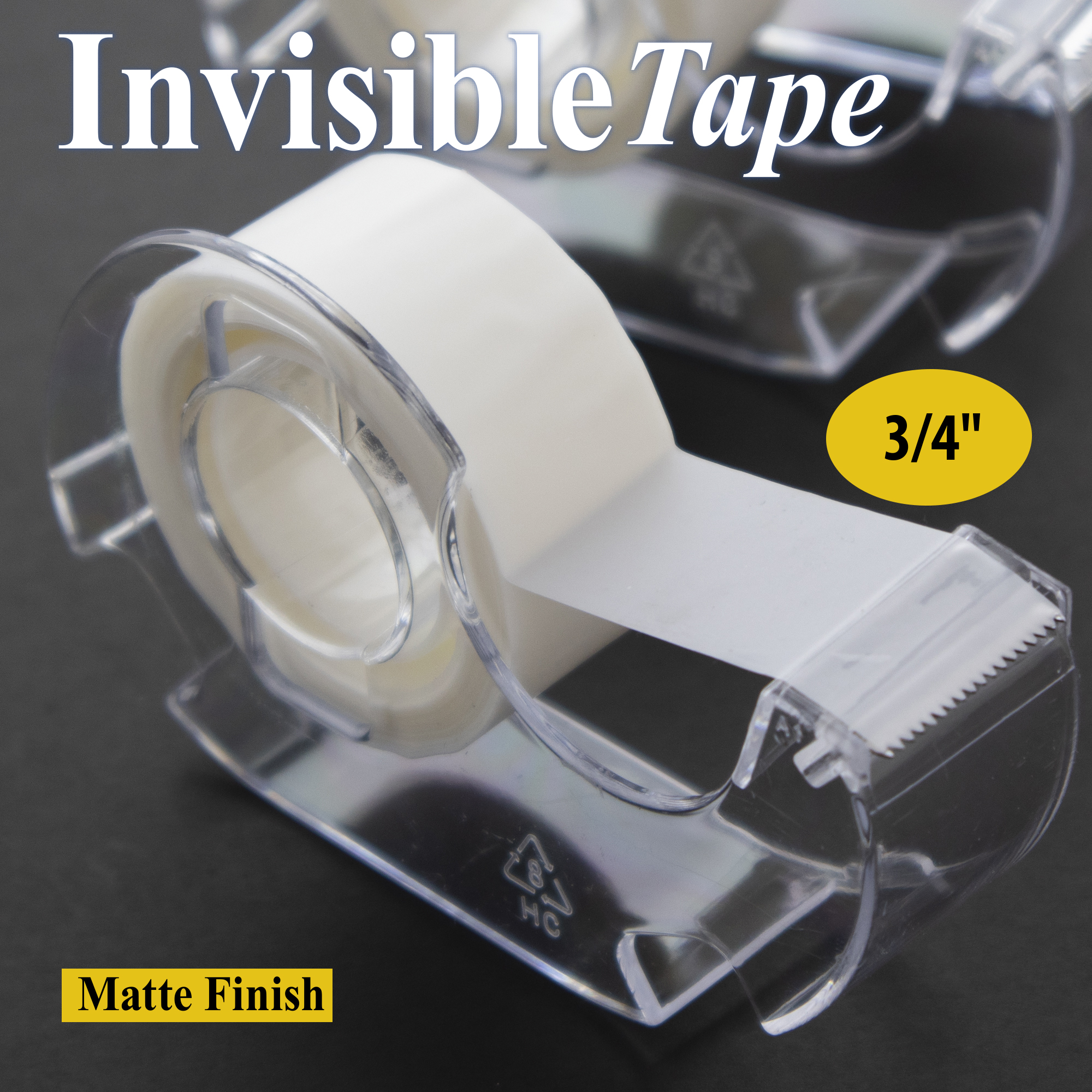 Staples® Invisible Tape, 3/4 x 1,296, 12/Pack (52380P12)