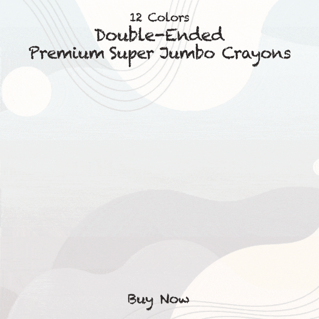 BAZIC 12 Color Double-Ended Premium Super Jumbo Crayons